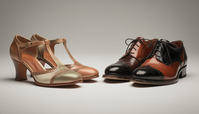 découvrez notre collection de chaussures vintage des années 30 pour femmes et hommes, alliant élégance et authenticité du style des années 1930.