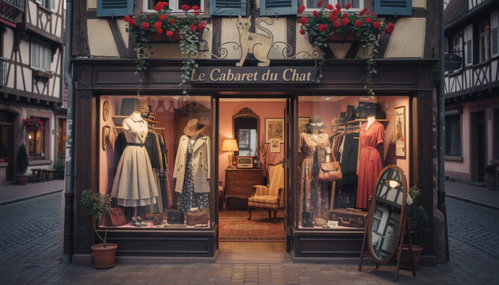 découvrez le cabaret du chat à strasbourg, une boutique vintage et friperie unique où charme rétro et pièces originales vous attendent pour un style authentique.