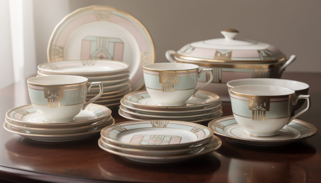 découvrez notre collection de vaisselle vintage des années 30, alliant charme rétro et élégance art déco pour une table pleine de style et d'histoire.