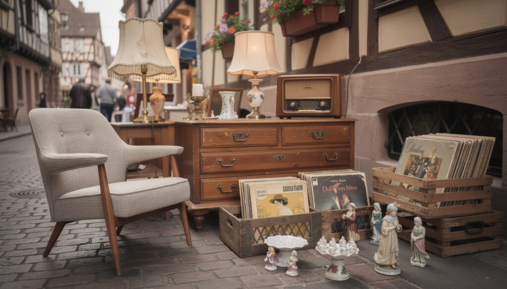 découvrez la brocante vintage à strasbourg, une sélection unique de meubles et objets rétro pour décorer votre intérieur avec charme et authenticité.