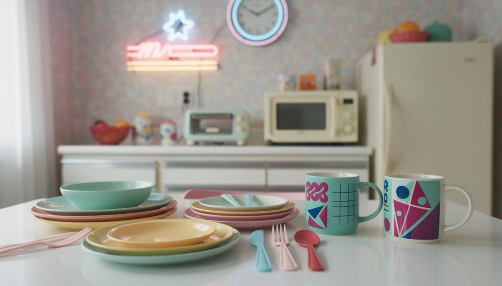 découvrez notre collection de vaisselle vintage des années 80, parfaite pour une décoration rétro authentique et pleine de charme des années 1980.